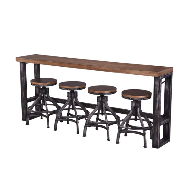 Sofa bar table online with chairs